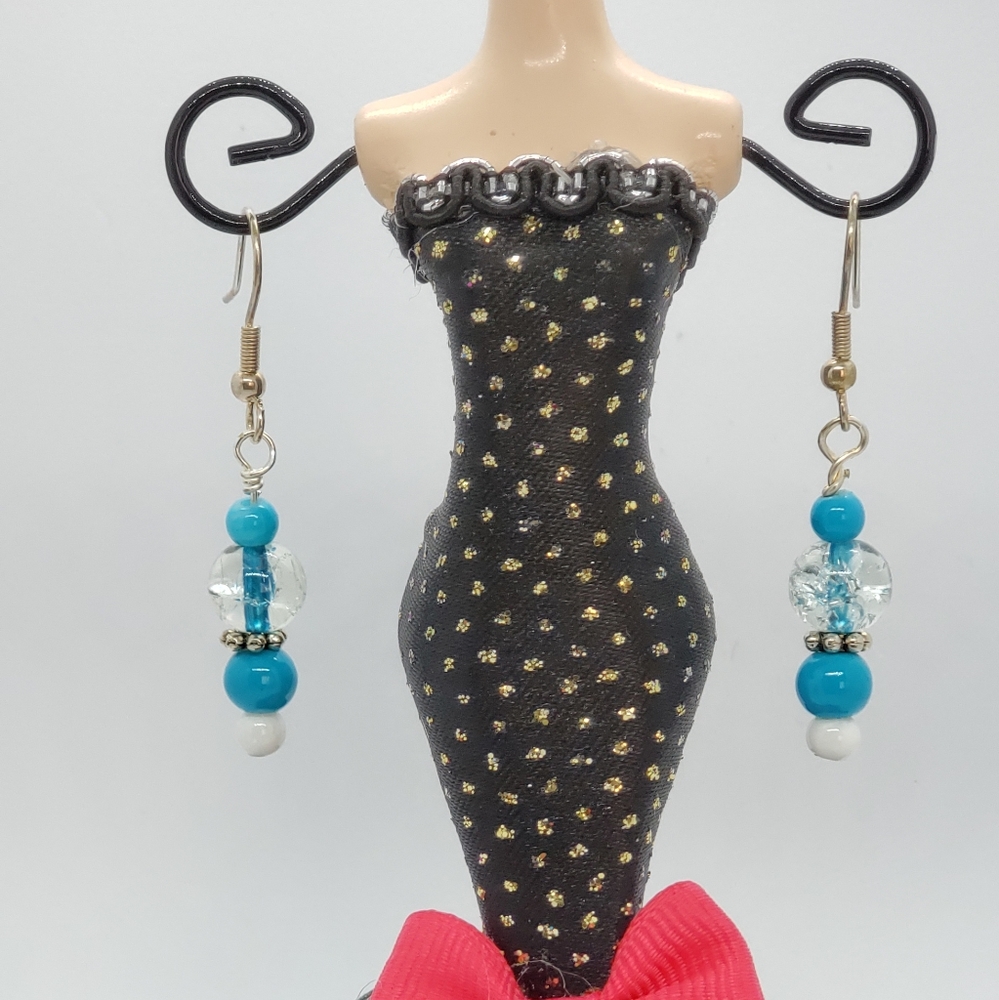 Turquoise Color Acrylic Earrings